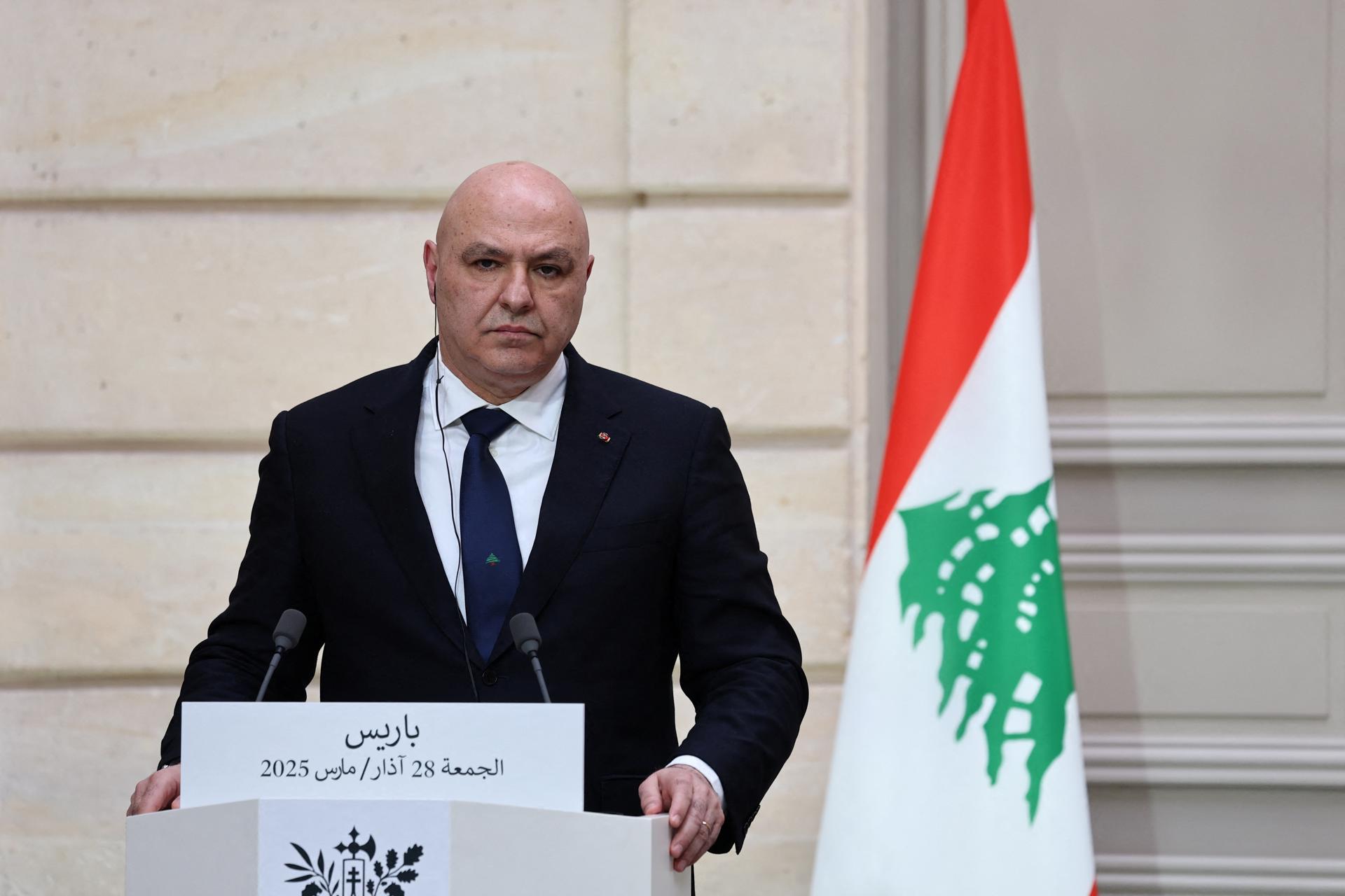El presidente libanés, Joseph Aoun. EFE/Sarah Meyssonnier