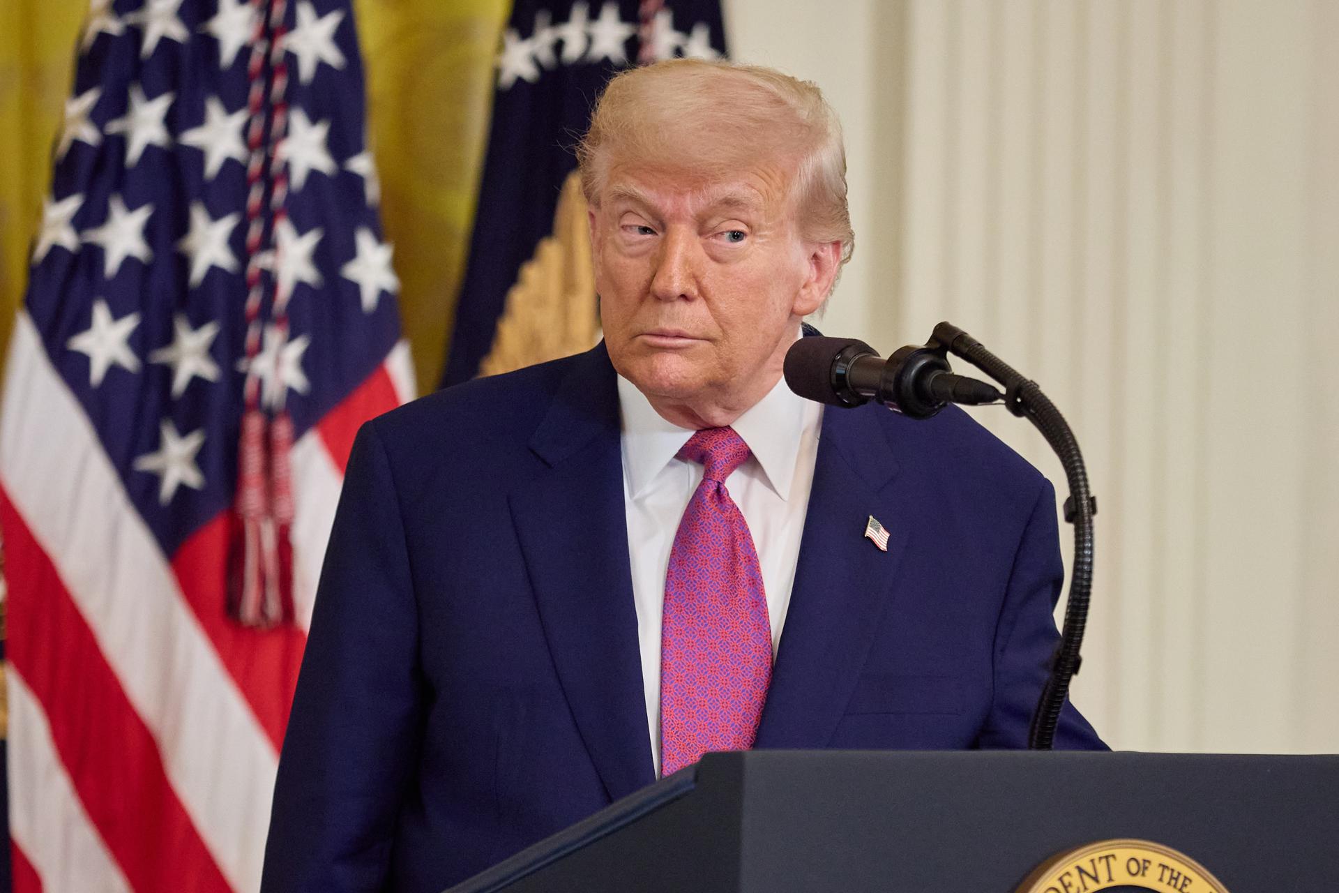 Foto de archivo del presidente de EE.UU. Donald Trump. EFE/ALLISON DINNER