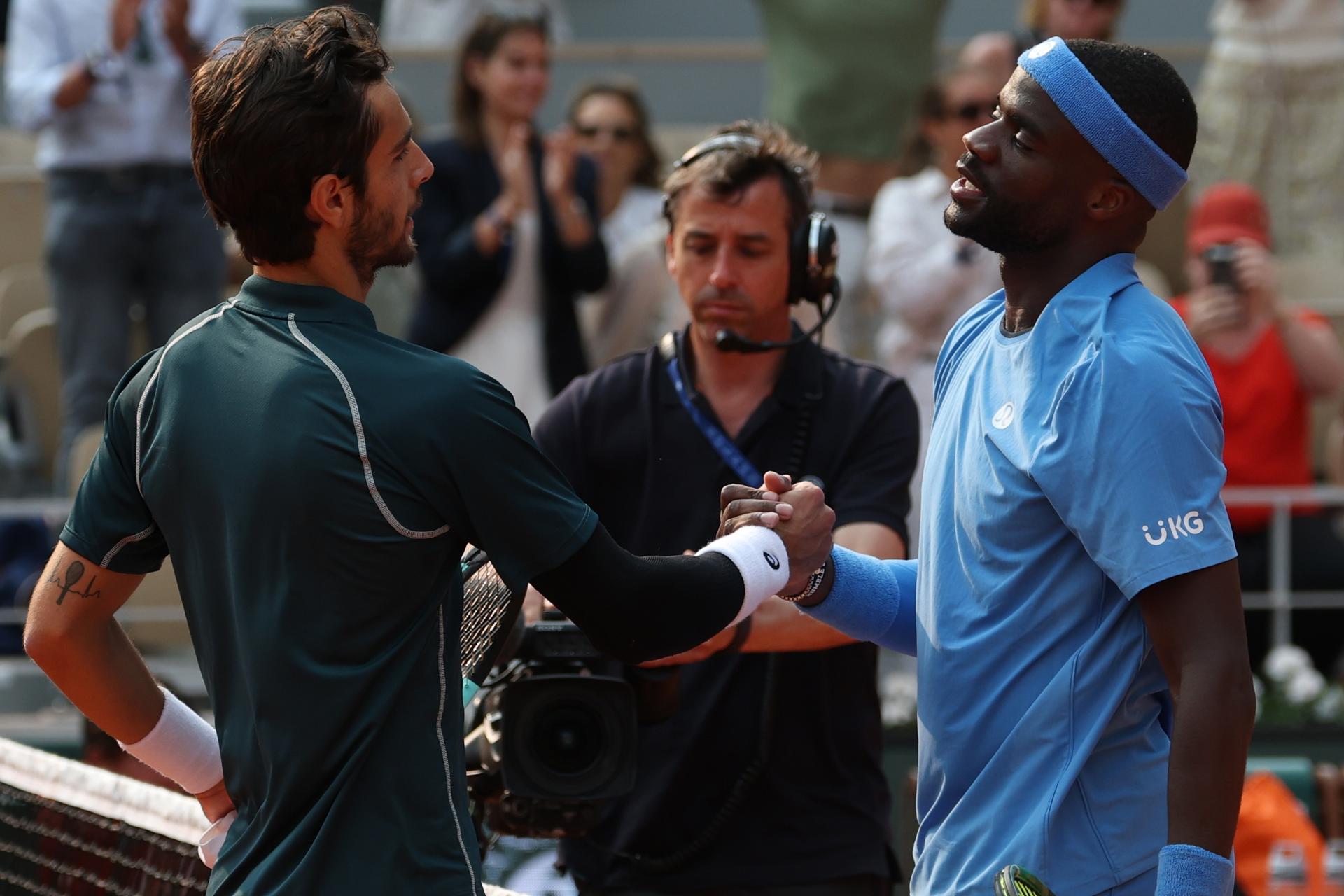 Lorenzo Musetti y Frances Tiafoe. EFE/EPA/MOHAMMED BADRA