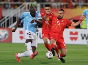 Lukaku, en una acción del partido. EFE/EPA/GEORGI LICOVSKI