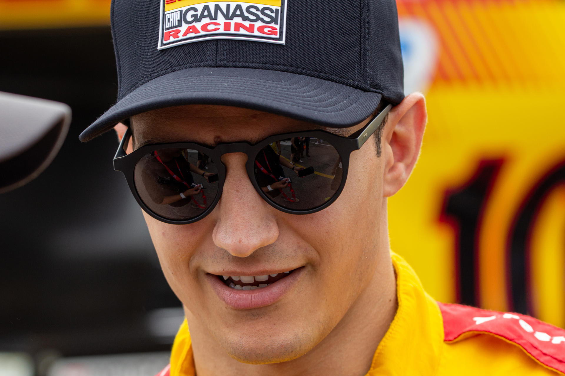Foto de archivo del piloto español Alex Palou (Chip Ganassi), líder de la IndyCar, que concluyó octavo la prueba en el oval del Bommarito Automotive Group 500 de Madison (Illinois, EE.UU.). EFE/ Julio César Rivas