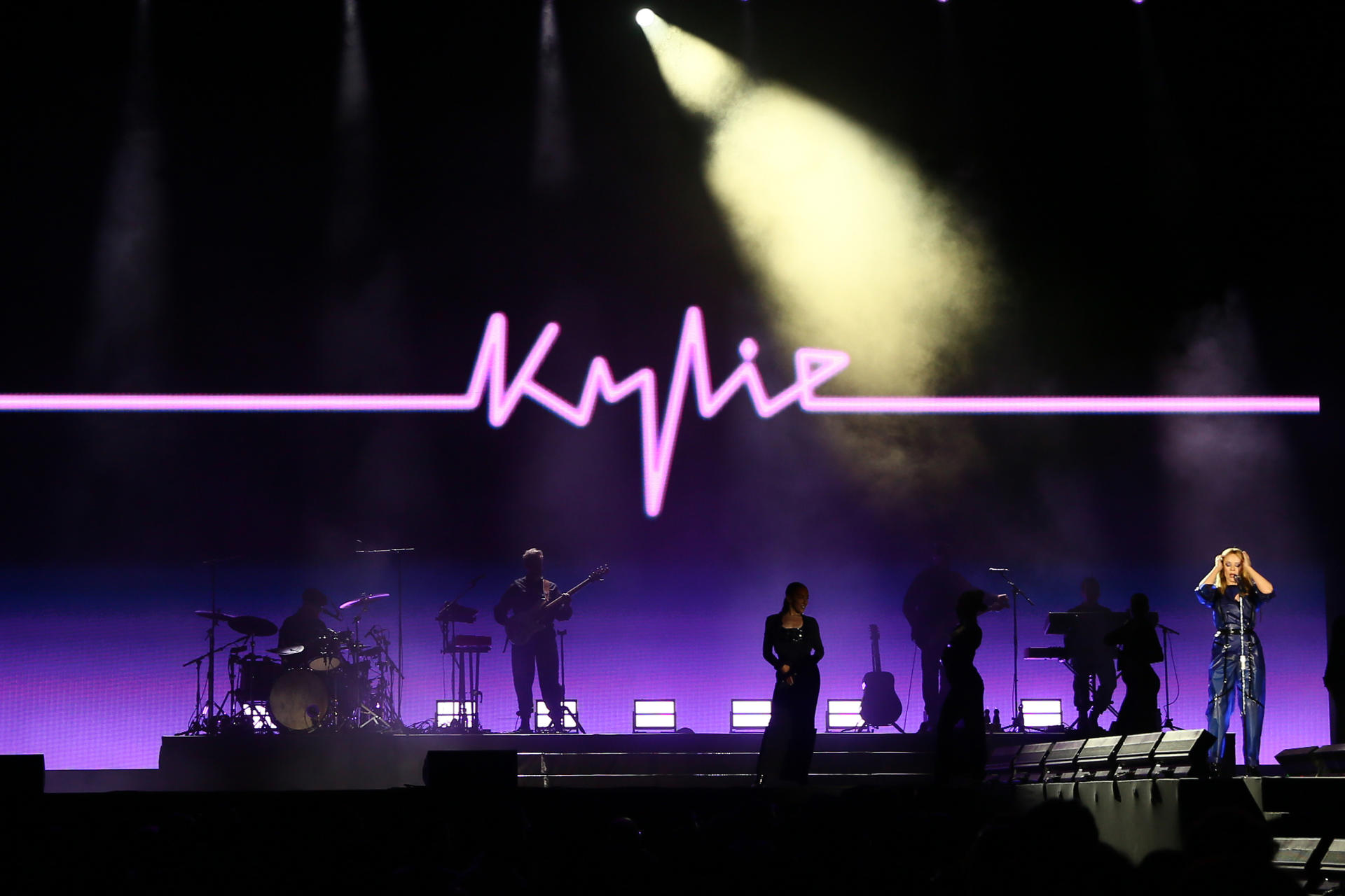 La cantante australiana Kylie Minogue, en concierto. EFE/ María Traspaderne