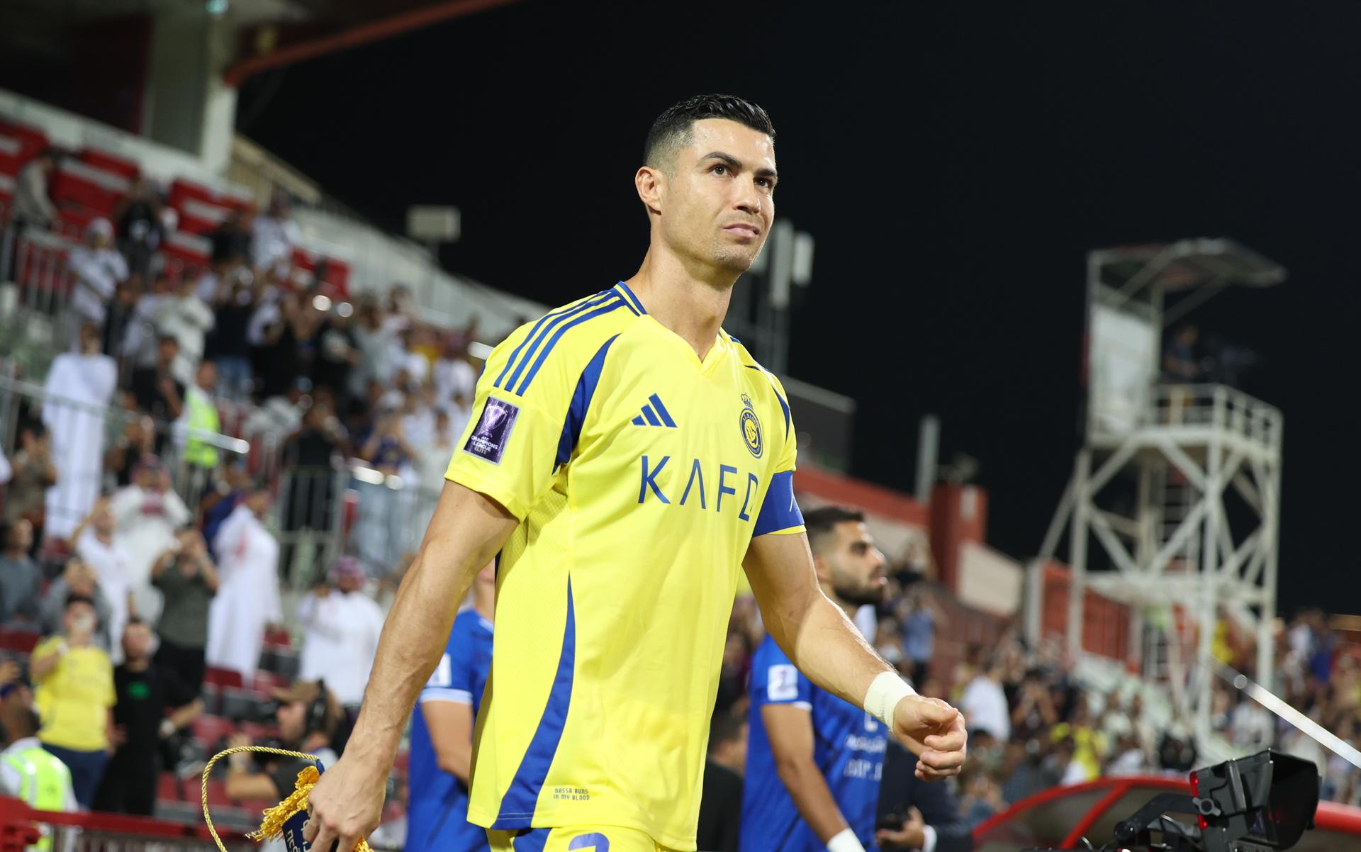Cristiano Ronaldo durante un partido con Al-Nassr. EFE/EPA/(Archivo 22/10/2024)/ALI HAIDER