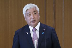 El ministro japonés de Defensa, Gen Nakatani, en una foto de archivo. EFE/EPA/KIYOSHI OTA