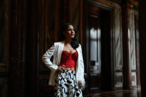 Haydée Milanés, cantante cubana e hija de Pablo Milanés, presenta en Madrid 'Son para despertar a una negrita', una miniserie documental sobre su padre. EFE/ Borja Sanchez-trillo
