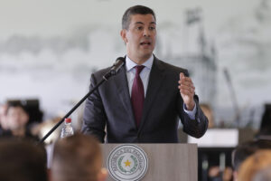 El presidente de Paraguay, Santiago Peña, en una foto de archivo. EFE/ Juan Pablo Pino