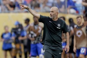 Enzo Maresca, entrenador del Chelsea. EFE/EPA/BRIAN WESTERHOLT