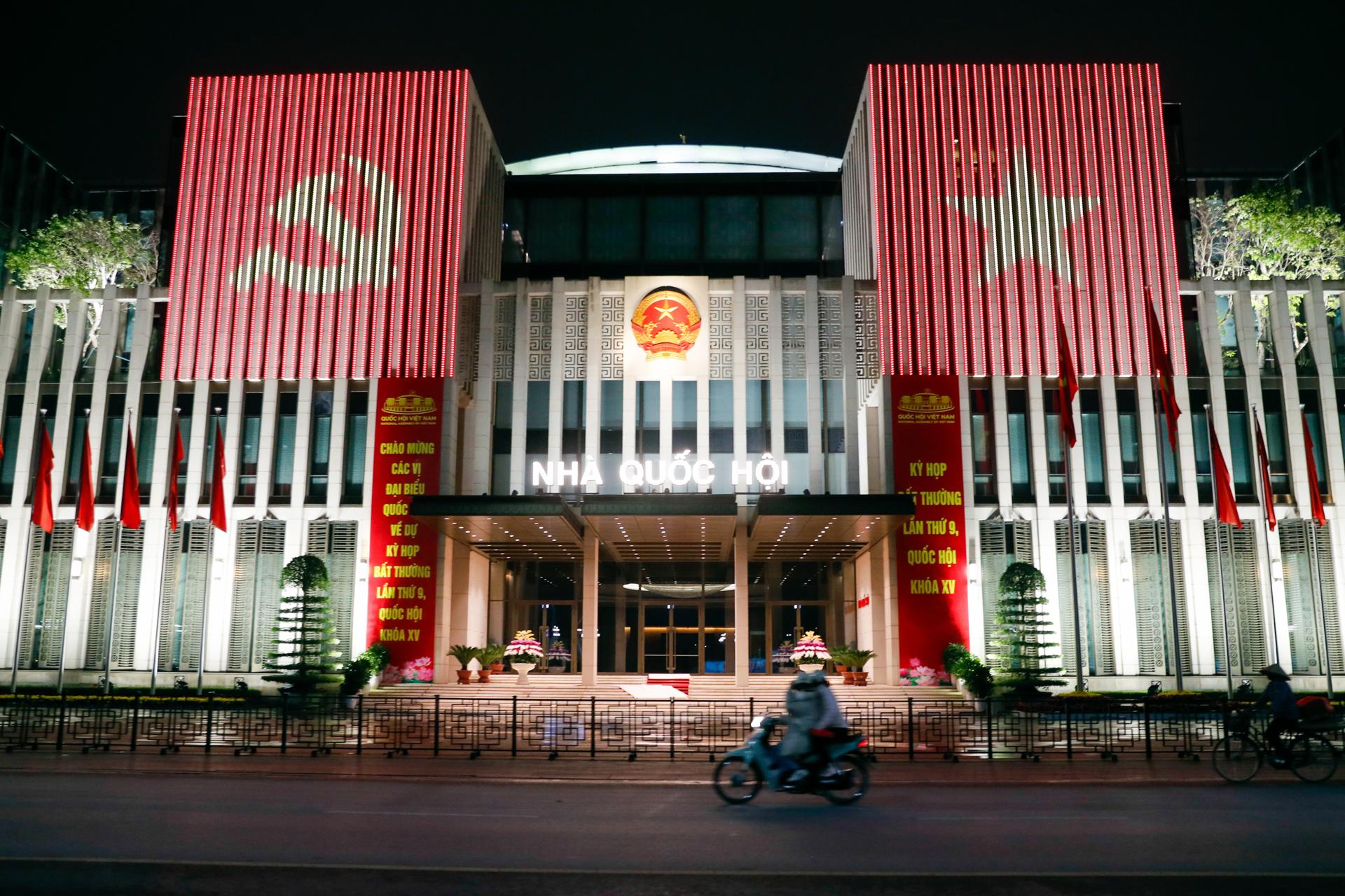 Fotografía de archivo, tomada el 18/02/2025, que muestra la fachada de la Asamblea Nacional de Vietnam. EFE/EPA/LUONG THAI LINH