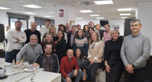 Imagen de archivo ( 20/03/2025) El equipo de la delegación de la Agencia EFE en la Comunitat Valenciana, galardonado con el Premio EFE por la cobertura informativa de la dana. (Fotografía del pasado mes de diciembre de 2024). EFE/Kai Forsterling