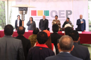 Fotografía de archivo de Integrantes del Tribunal Supremo Electoral en La Paz (Bolivia). EFE/Luis Gandarillas