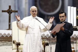 El papa León XIV preside la Meditación del Santo Padre con motivo del Jubileo de los Seminaristas, en la Basílica de San Pedro, en la Ciudad del Vaticano, 24 de junio de 2025. EFE/EPA/ANGELO CARCONI