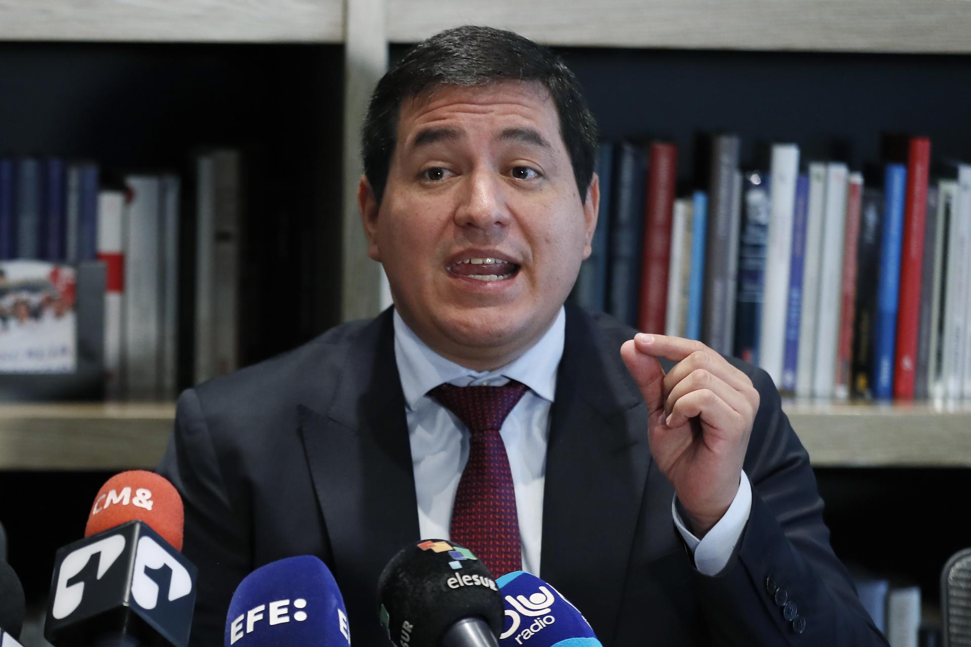 El excandidato presidencial ecuatoriano Andrés Arauz en una foto de archivo. EFE/ Carlos Ortega