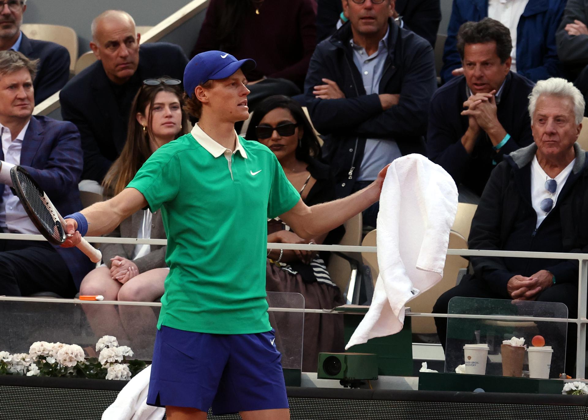 Jannik Sinner en la final de Roland Garros. EFE/EPA/MOHAMMED BADRA
