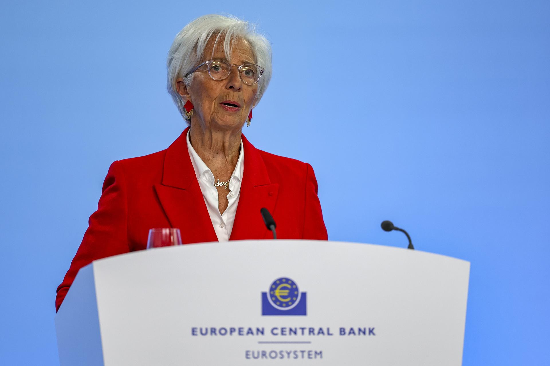 La presidenta del Banco Central Europeo, Christine Lagarde, en una foto de archivo. EFE/EPA/CHRISTOPHER NEUNDORF