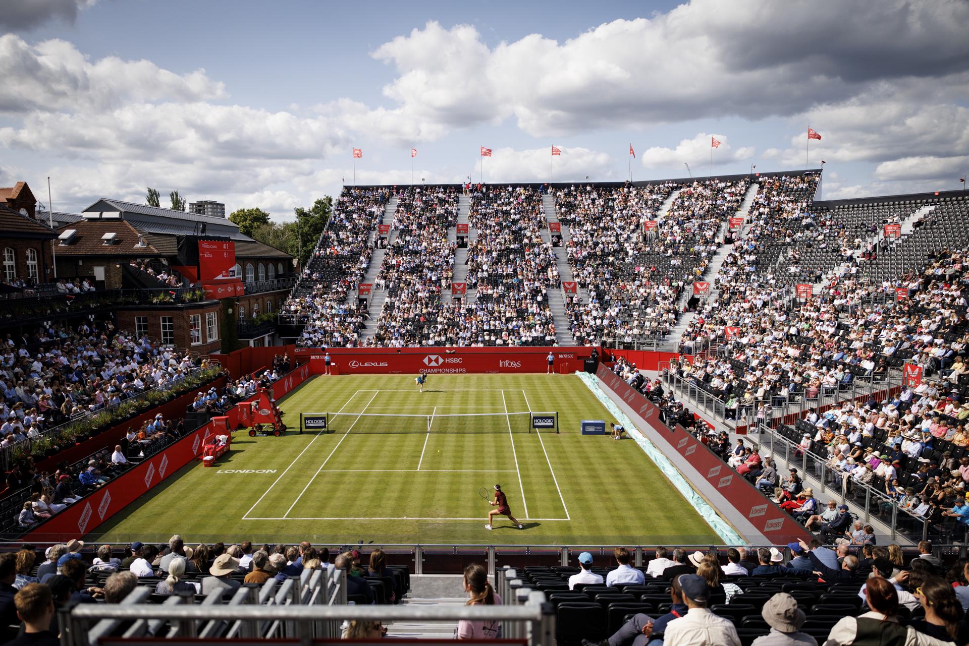 Vista general de la pista Andy Murray Arena el pasado día 10 en el torneo de tenis de Queen´s. EFE/EPA/TOLGA AKMEN