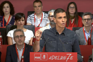 Captura de video del presidente del Gobierno, Pedro Sánchez, interviene en el Comité Federal del PSOE este sábado, en la sede del PSOE en la madrileña calle de Ferraz. EFE/ Psoe SOLO USO EDITORIAL SOLO DISPONIBLE PARA ILUSTRAR LA NOTICIA QUE ACOMPAÑA (CRÉDITO OBLIGATORIO)