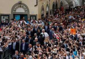 El papa León XIV este sábado en Castel Gandolfo. EFE/EPA/GIUSEPPE LAMI