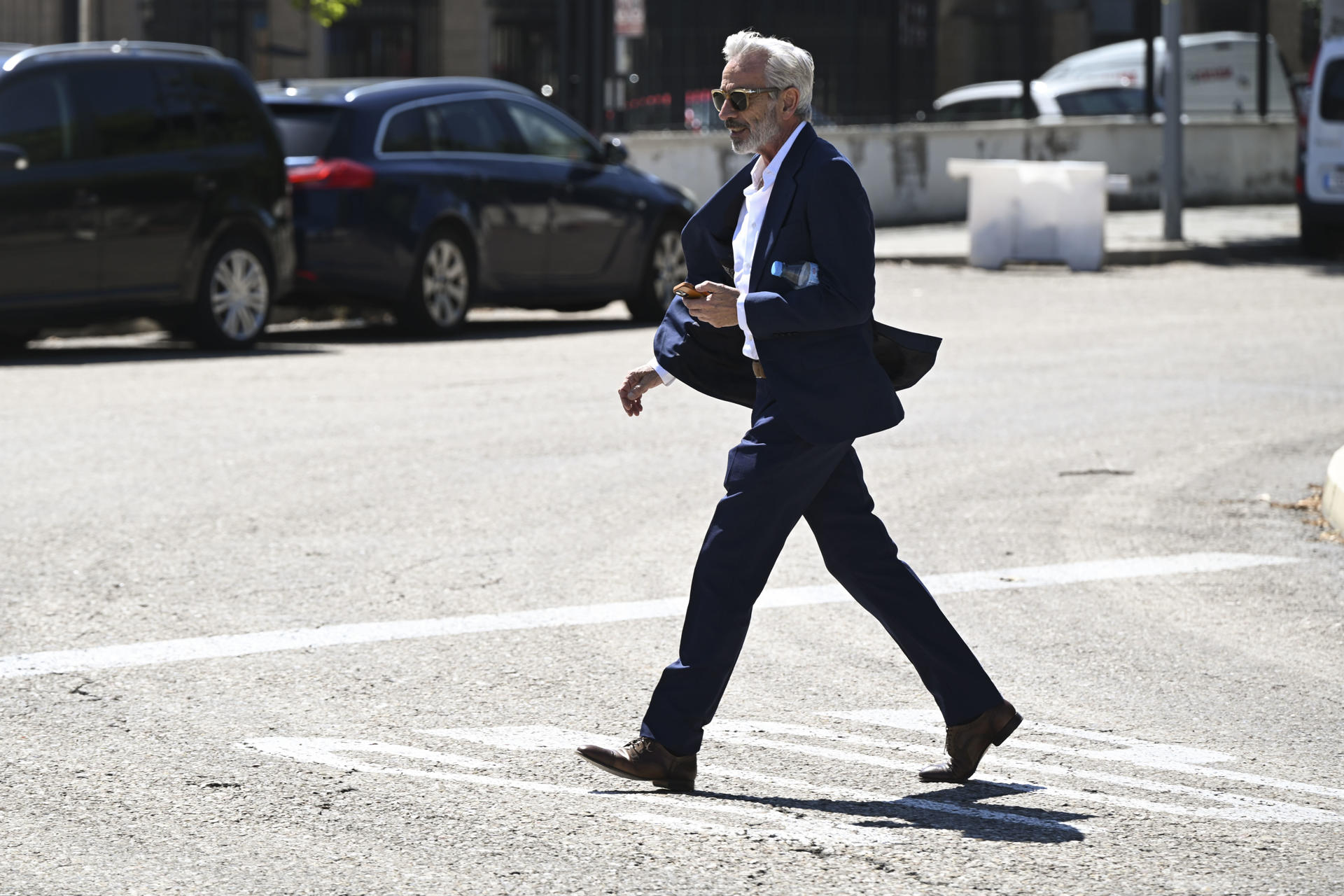 Imagen de archivo del actor Imanol Arias a su salida de la Audiencia Nacional en San Fernando de Henares (Madrid) EFE/ Fernando Villar