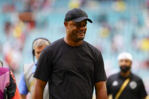 El entrenador del Bayer Múnich, Vincent Kompany, durante el Mundial de Clubes. EFE/CRISTOBAL HERRERA-ULASHKEVICH