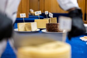 Imagen de archivo del XXII Concurso de Calidades del Queso Manchego, que convoca la Cofradía del Queso Manchego para las variedades de queso artesano y queso industrial. EFE/ Angeles Visdomine