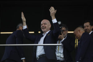 El presidente de la FIFA Gianni Infantino. EFE/ Juan Ignacio Roncoroni