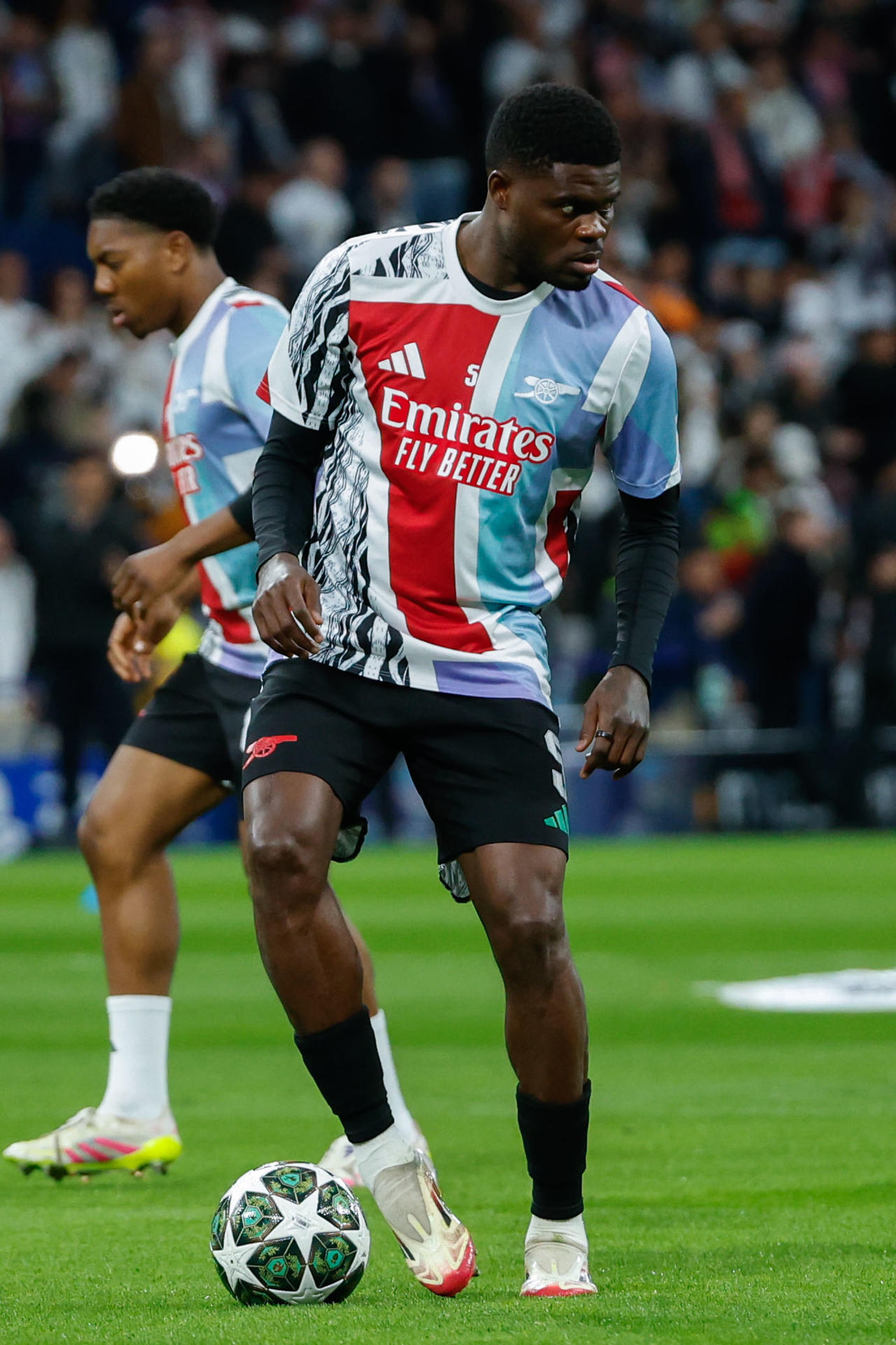Fotografía de Mariscal en la que puede verse en una imagen de archivo del centrocampista Thomas Partey, cuando era futbolista del Arsenal, del 16 de abril de 2025. EFE