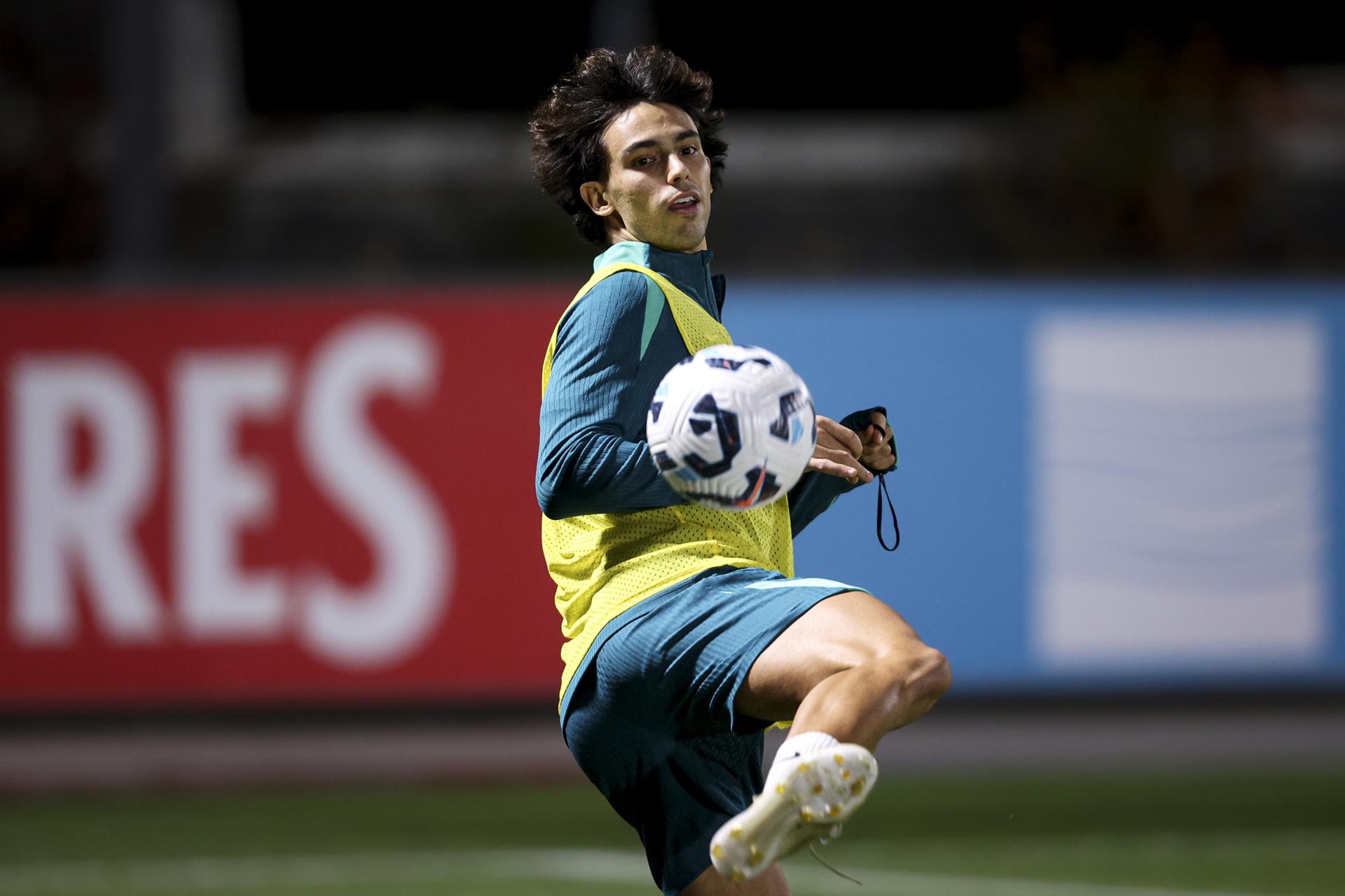 El jugador Joao Felix durante un entrenamieno en Oeiras. . EFE/EPA/ARCHIVO/FILIPE AMORIM