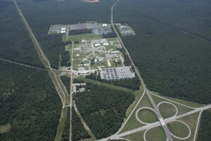 Fotografía cedida este, 30 de julio, por Savannah River Site (SRS) de una vista aérea, tomada el pasado 8 de abril, de la instalación nuclear SRS del gobierno estadounidense, en Carolina del Sur (EE.UU.) EFE/Savannah River Site