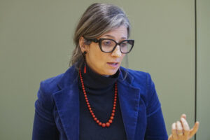 Fotografía de archivo de la relatora de la ONU para Palestina, Francesca Albanese. EFE/ Imane Rachidi