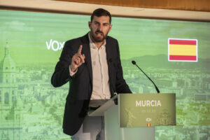 El presidente de Vox en la Región de Murcia, José Ángel Antelo en una imagen de archivo. EFE/Marcial Guillén