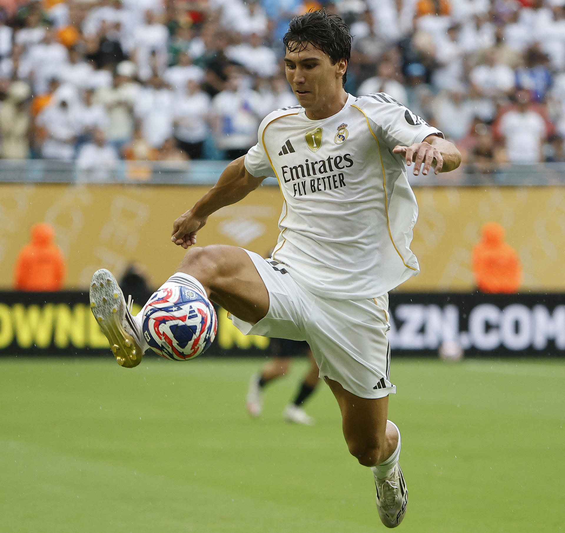 Foto tomada el 1 de julio en Miami a Gonzalo García, quien este sábado se reafirmo en Nueva Jersey como una de las revelaciones de Real Madrid en el Mundial de Clubes. EFE/ Juan Ignacio Roncoroni