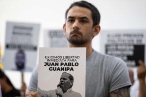 Fotografía de archivo de Ramón Guanipa, hijo del exdiputado y dirigente opositor venezolano Juan Pablo Guanipa, en Caracas (Venezuela). EFE/ Ronald Peña R