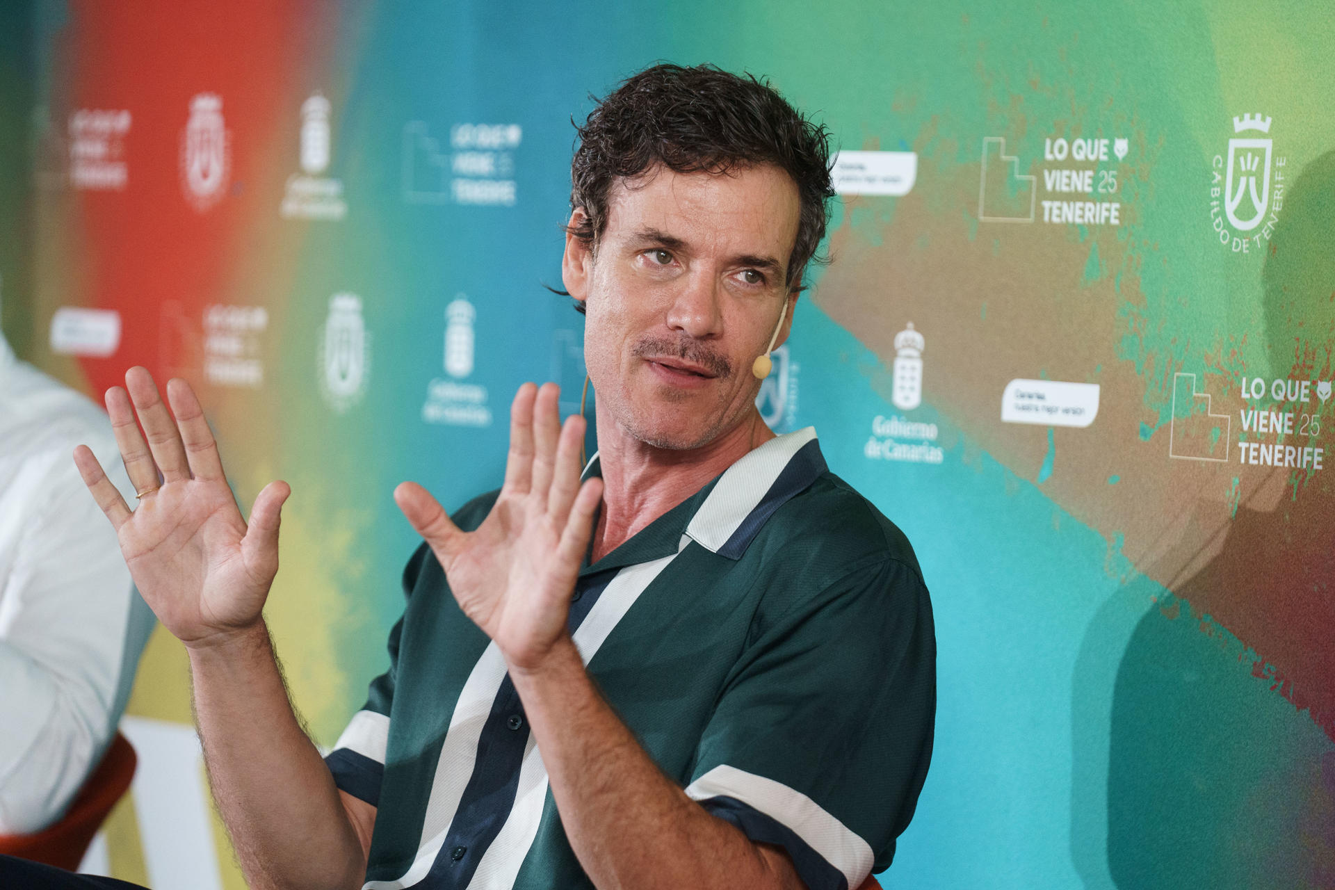 Daniel Grao, actor en la película La Coleccionista, durante la rueda de prensa de la presentación de la misma en el festival "Lo que viene" que se celebra en Tenerife. EFE/Ramón de la Rocha