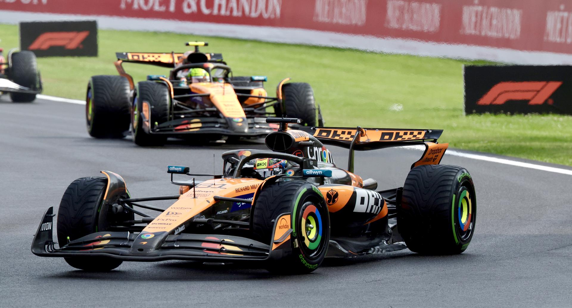 El australiano Oscar Piastri (McLaren) en el Mundial de Fórmula Uno al ganar el Gran Premio de Bélgica, el decimotercero del año.
EFE/EPA/OLIVIER MATTHYS