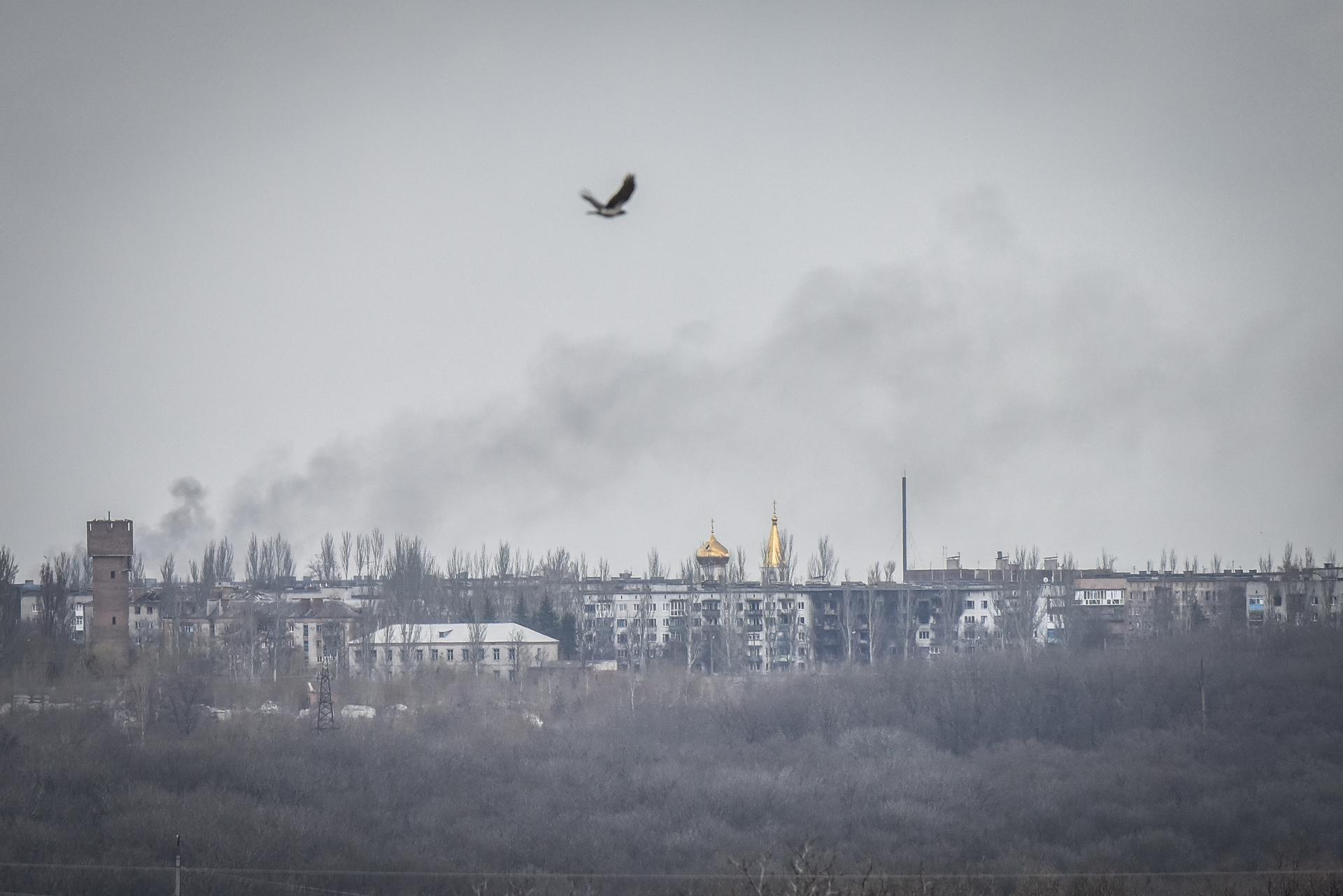 Imagen de archivo de la ciudad de Chasiv Yar, cerca de Bakhmut, en la región de Donetsk (Ucrania), el 7 de abril de 2023. EFE/EPA/OLEG PETRASYUK