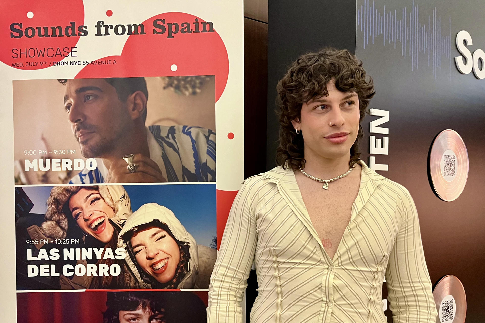 El cantante español Leo Rizzi posa durante una entrevista con EFE este 9 de julio de 2025, en Nueva York ( Estados Unidos). EFE/ Andrea Gallego