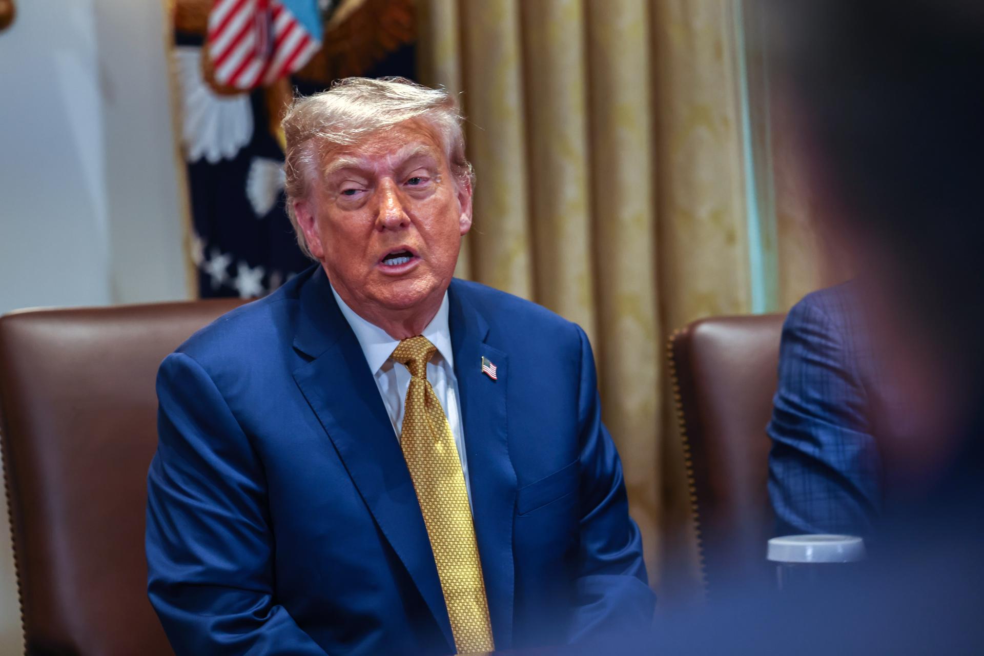 El presidente de Estados Unidos, Donald Trump, en Washington. EFE/AARON SCHWARTZ