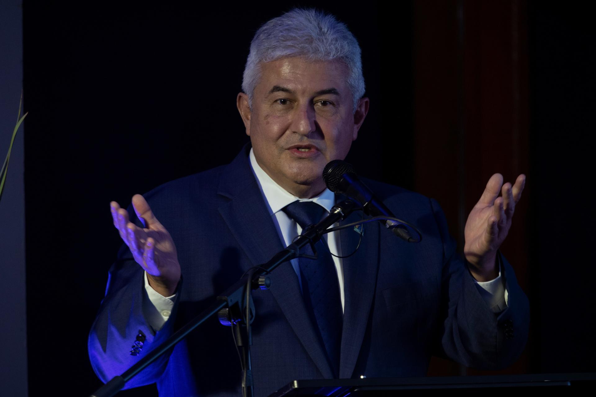 Fotografía de archivo del senador Marcos Pontes, en Brasilia (Brasil). EFE/ Joédson Alves