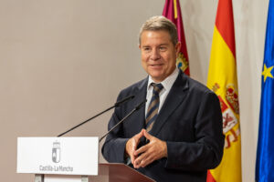 El jefe del Ejecutivo de Castilla-La Mancha, Emiliano García-Page este jueves. EFE/Ángeles Visdómine