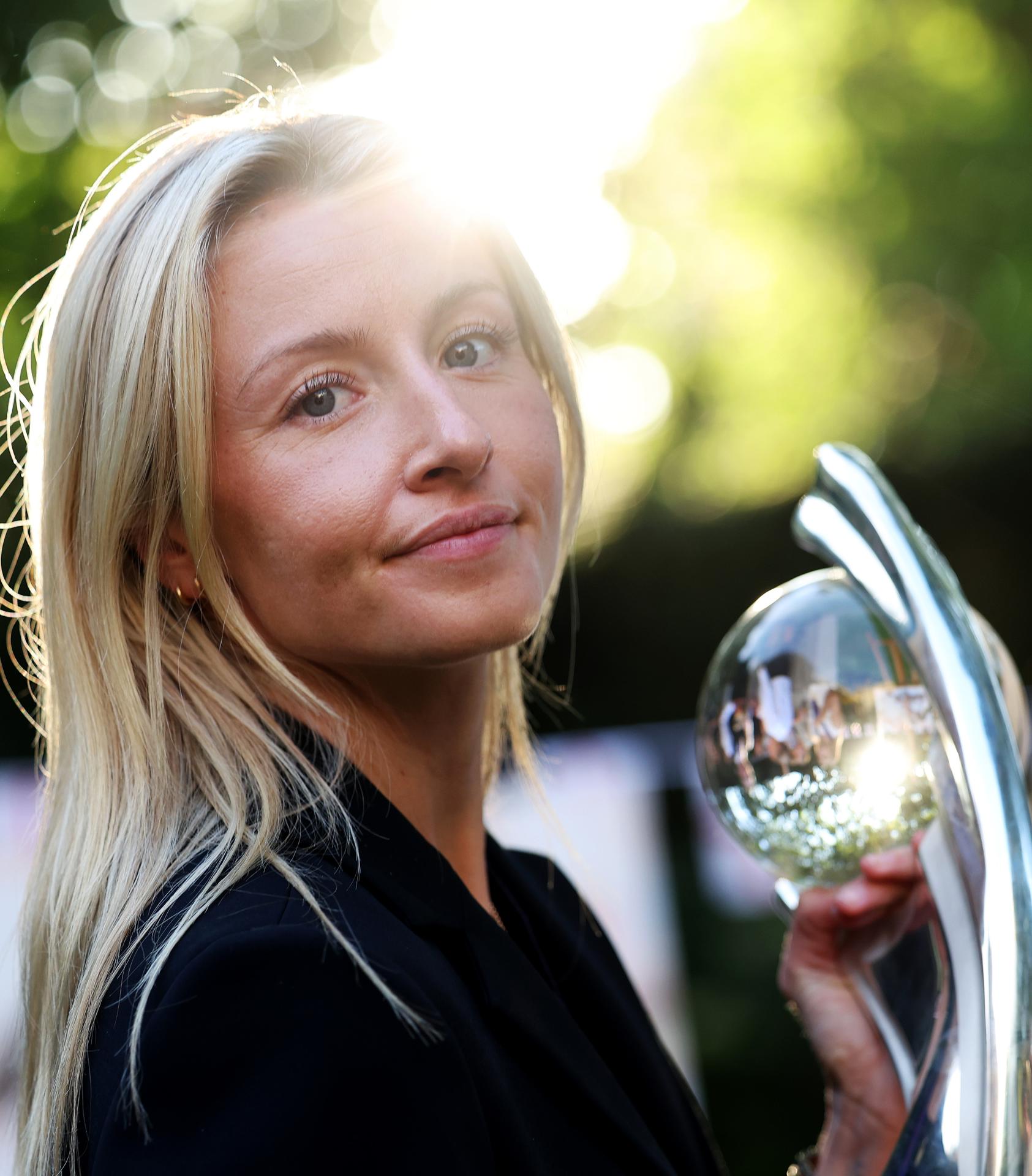 La capitana de la selección de Inglaterra Leah Williamson. EFE/EPA/ANDY RAIN