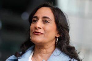 Fotografía de archivo de la ministra canadiense de Asuntos Exteriores, Anita Anand, en Bruselas (Bélgica). EFE/Stephanie Lecocq