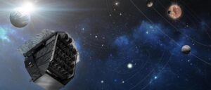 Recreación artística de PLATO, misión europea que buscará exoplanetas del tamaño de la Tierra en órbita alrededor de estrellas vecinas a partir de 2026. EFE/Crédito: OHB-System-AG