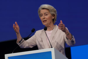Imagen de archivo de la presidenta de la Comisión Europea, Ursula von der Leyen.EFE/Kai Fösterling