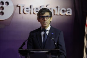 Imagen de archivo del presidente de Telefónica, José María Álvarez-Pallete.EFE/ Sebastião Moreira