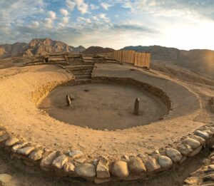 Fotografía cedida por la Zona Arqueológica Caral del asentamiento arqueológico de Peñico, con más de 3.800 años de antigüedad y ubicado al noroeste de Lima. El lugar abrirá sus puertas al mundo el sábado 12 de julio. EFE/ Zona Arqueológica Caral