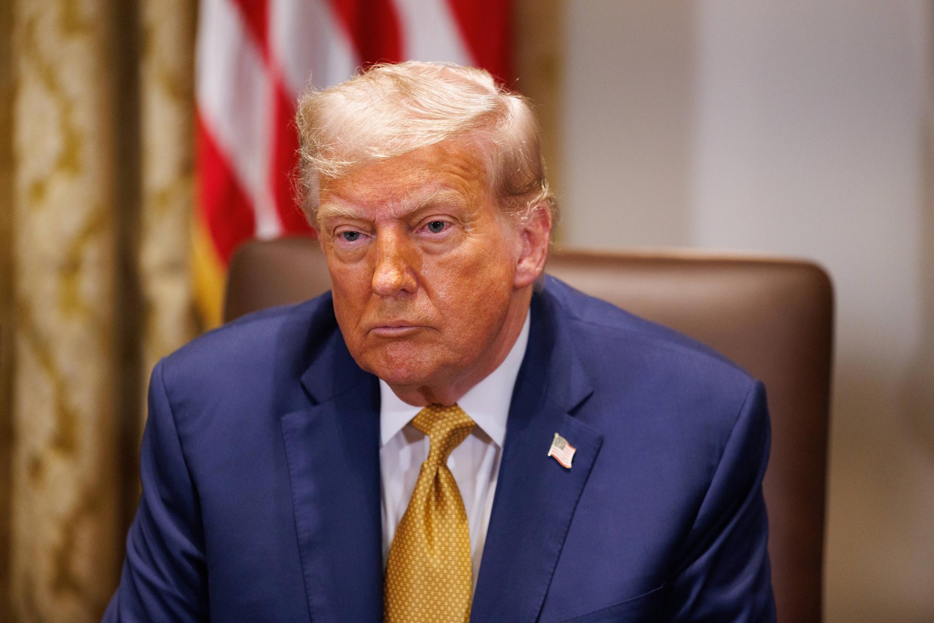 El presidente de EE.UU. Donald J Trump. EFE/EPA/AARON SCHWARTZ / POOL