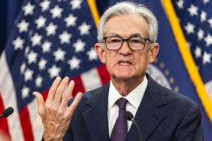 El presidente de la Reserva Federal (Fed) de EE.UU., Jerome Powell, en una imagen de archivo . EFE/EPA/JIM LO SCALZO