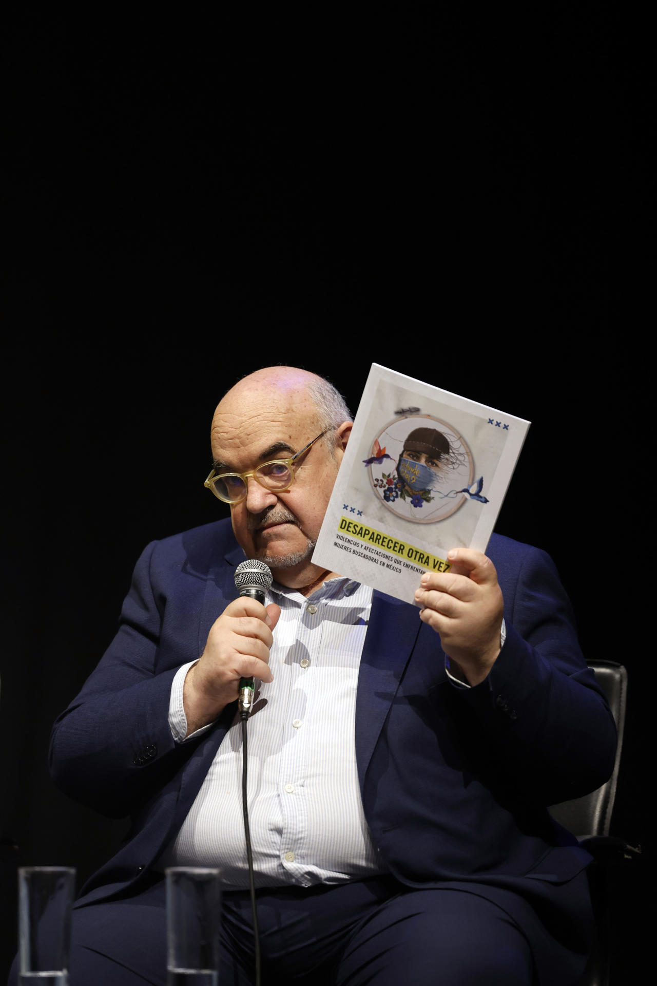 El director de Amnistía internacional España, Esteban Beltrán, participa durante la presentación de un informe este martes, en Ciudad de México (México). EFE/ Sáshenka Gutiérrez
