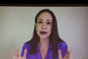 Foto de archivo de la líder opositora venezolana María Corina Machado. EFE/ Javier Lizón