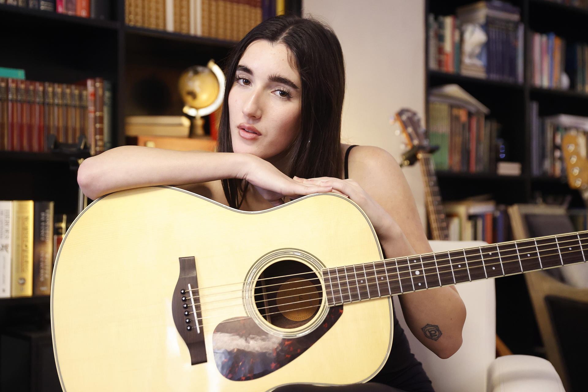 Imagen de archivo de la cantante gaditana Judeline. EFE/ J P Gandul